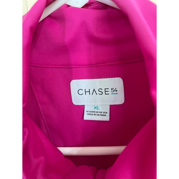 Chase 54 size XL bright pink golf pullover jacket - Picture 2 of 4
